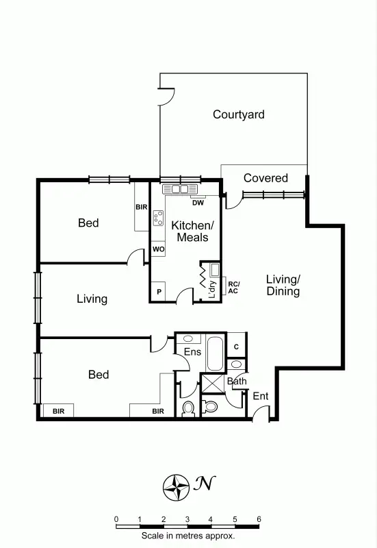 Floorplan of Homely apartment listing, 1/153 Wattletree Road, Malvern VIC 3144