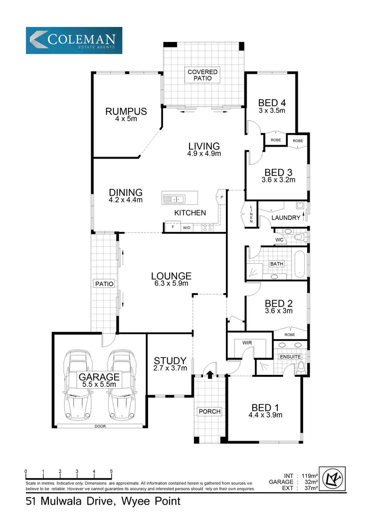 Floorplan of Homely house listing, 51 Mulwala Drive, Wyee Point NSW 2259
