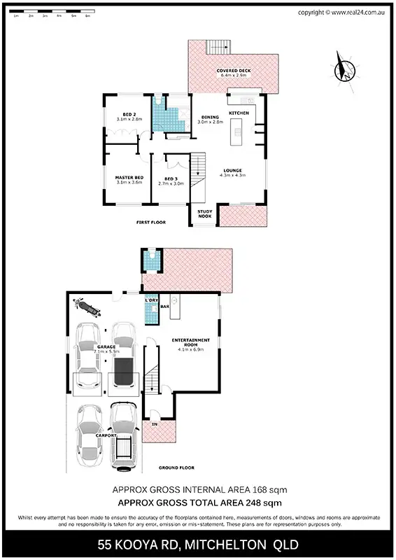 Floorplan of Homely house listing, 55 Kooya Road, Mitchelton QLD 4053