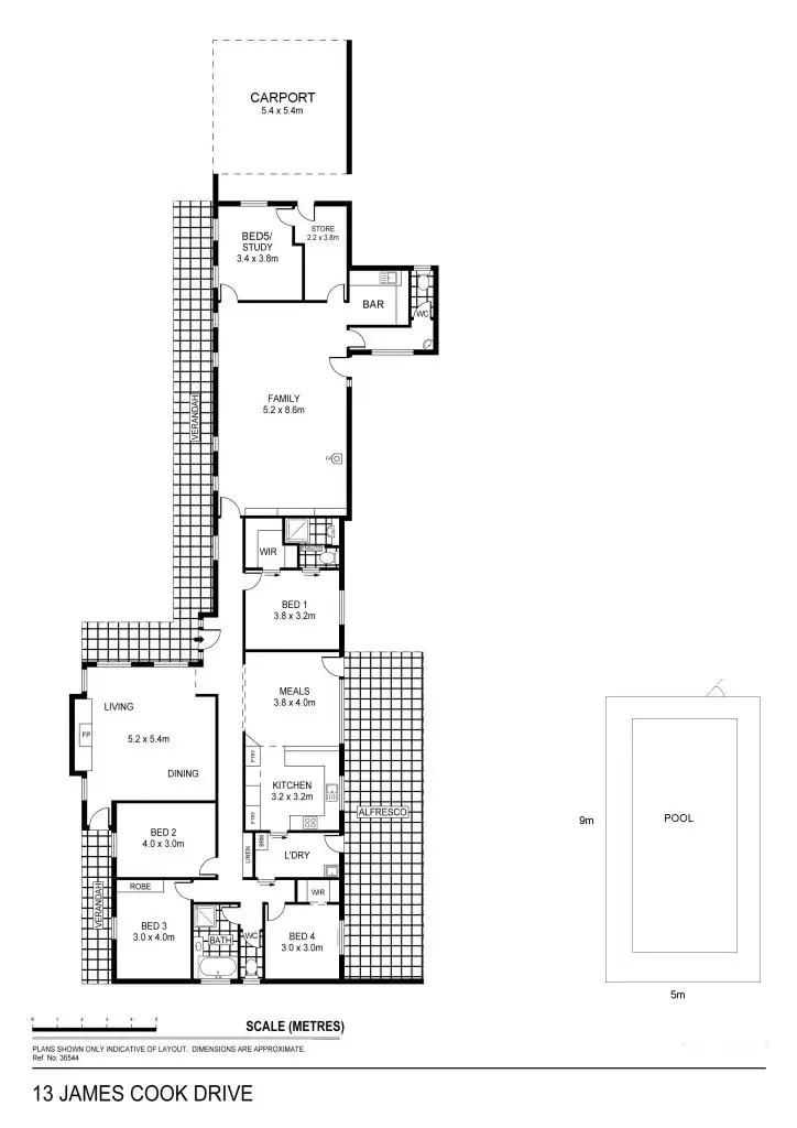 Floorplan of Homely house listing, 13 James Cook Drive, Strathfieldsaye VIC 3551