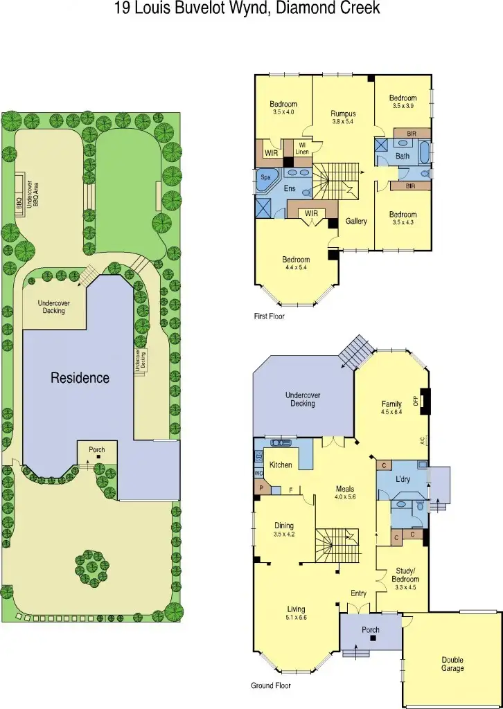 Floorplan of Homely house listing, 19 Louis Buvelot Wynd, Diamond Creek VIC 3089