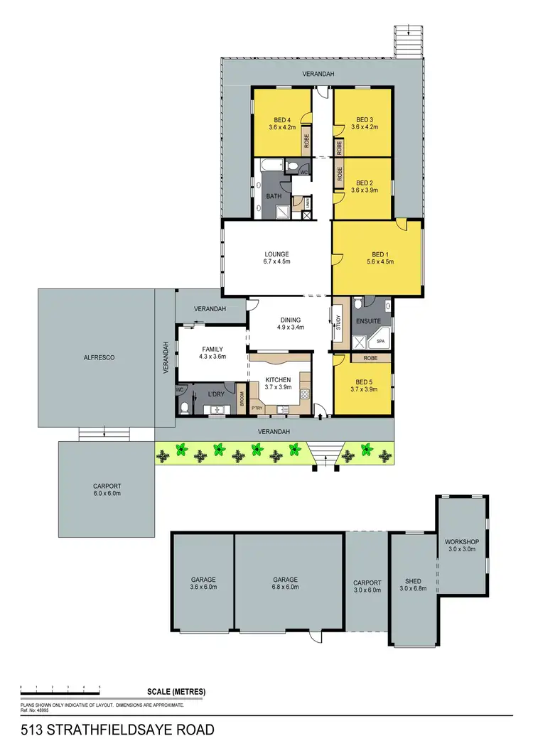 Floorplan of Homely house listing, 513 Strathfieldsaye Road, Strathfieldsaye VIC 3551