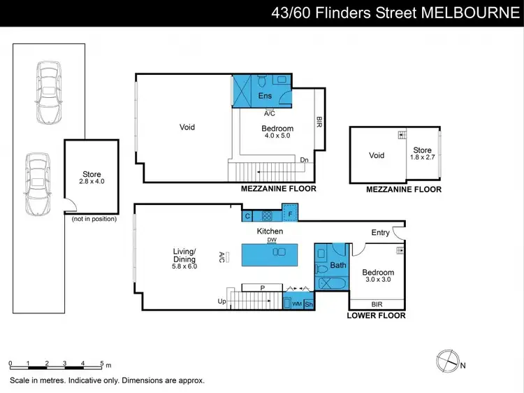 Floorplan of Homely apartment listing, 43/60 Flinders Street, Melbourne VIC 3000