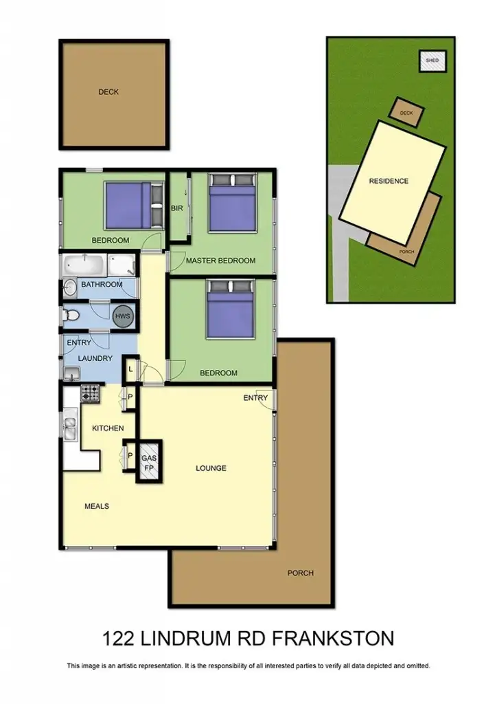 Floorplan of Homely house listing, 122 Lindrum Road, Frankston VIC 3199