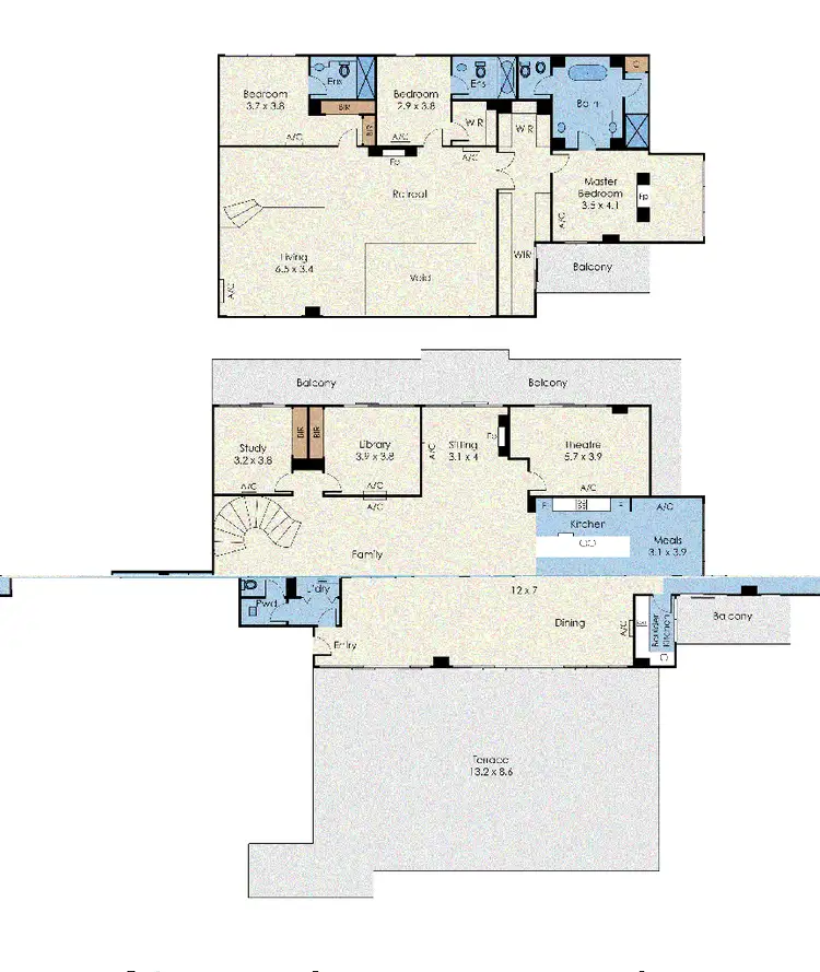 Floorplan of Homely apartment listing, 2401/228 A'beckett Street, Melbourne VIC 3000