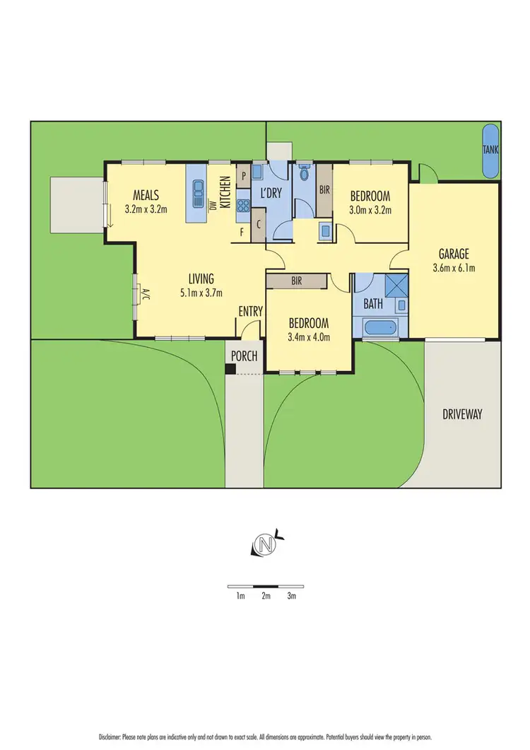 Floorplan of Homely townhouse listing, 1/8 Nikola Court, Marshall VIC 3216