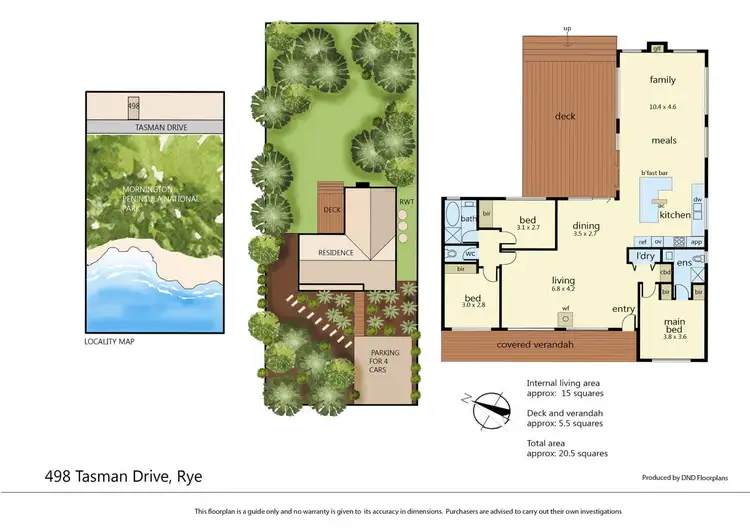 Floorplan of Homely house listing, 498 Tasman Drive, Rye VIC 3941