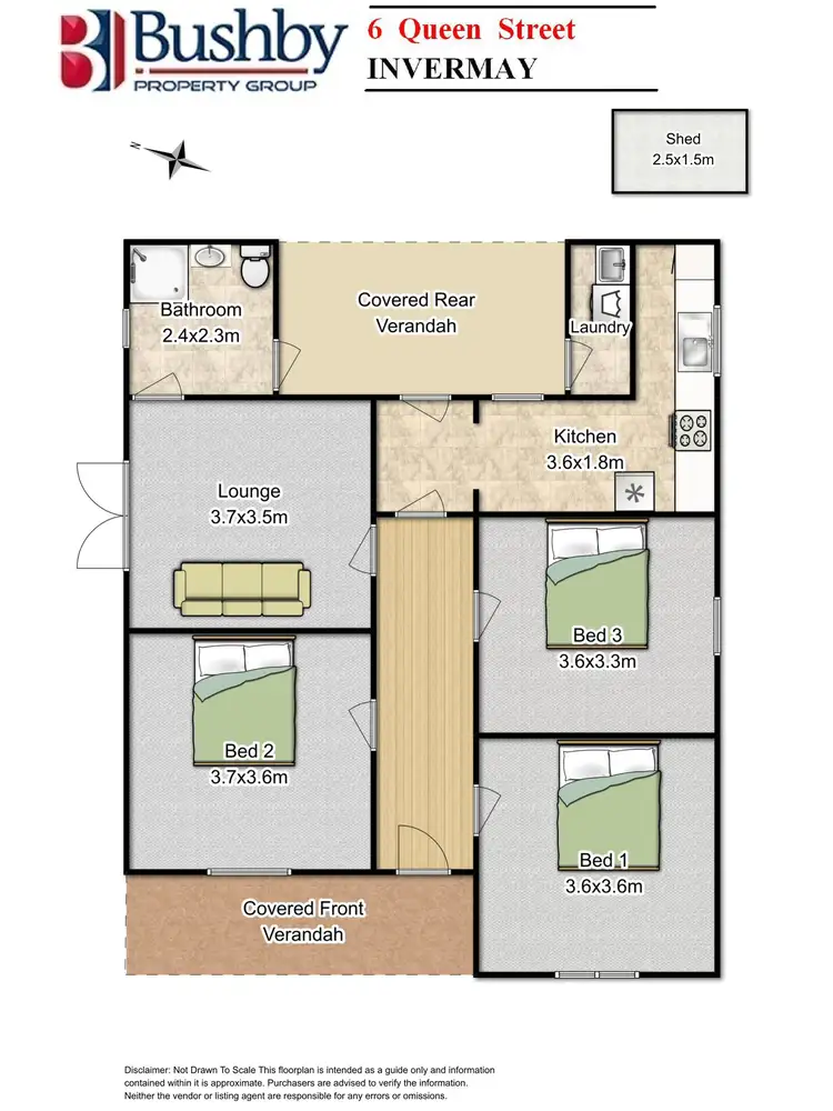 Floorplan of Homely house listing, 6 Queen Street, Invermay TAS 7248
