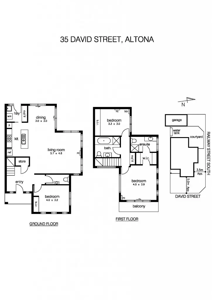 Floorplan of Homely house listing, 35 David Street, Altona VIC 3018