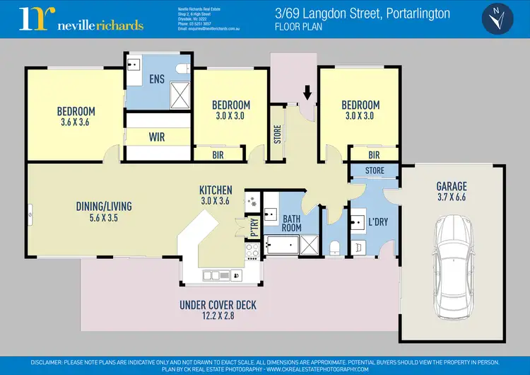 Floorplan of Homely unit listing, 3/69 Langdon Street, Portarlington VIC 3223