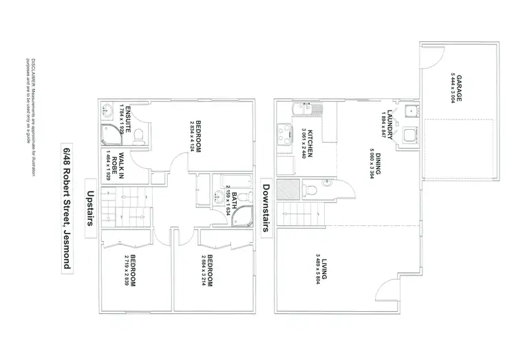 Floorplan of Homely townhouse listing, 6/48 Robert Street, Jesmond NSW 2299