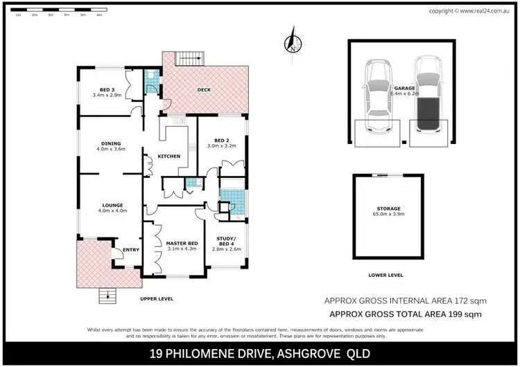 Floorplan of Homely house listing, 19 Philomene Drive, Ashgrove QLD 4060