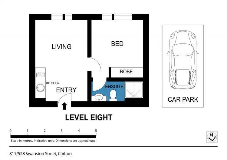 Floorplan of Homely apartment listing, 811/528 Swanston St, Carlton VIC 3053