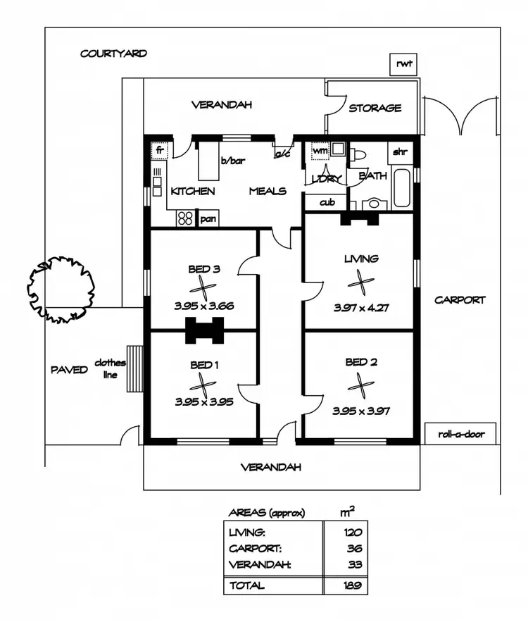 Floorplan of Homely house listing, 10 East Ave, Beverley SA 5009