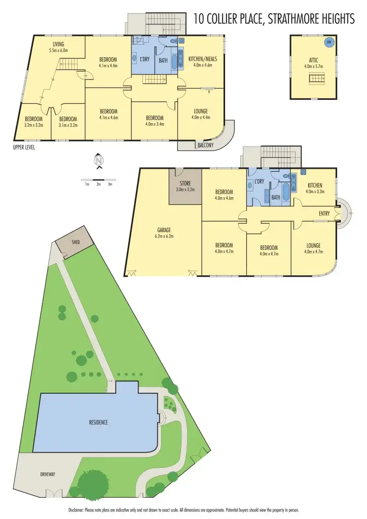 Floorplan of Homely house listing, 10 & 12 Collier Place, Strathmore Heights VIC 3041
