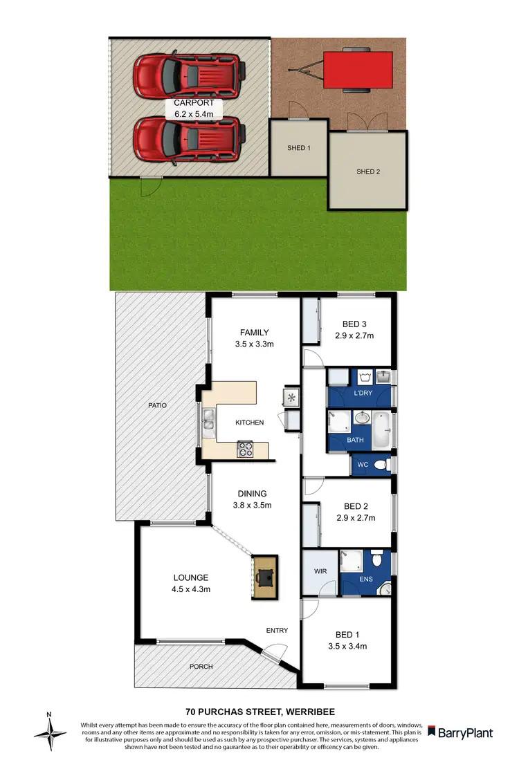 Floorplan of Homely house listing, 70 Purchas Street, Werribee VIC 3030