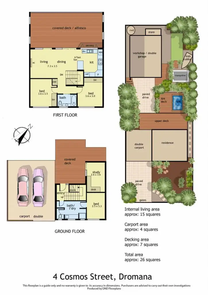 Floorplan of Homely house listing, 4 Cosmos Street, Dromana VIC 3936