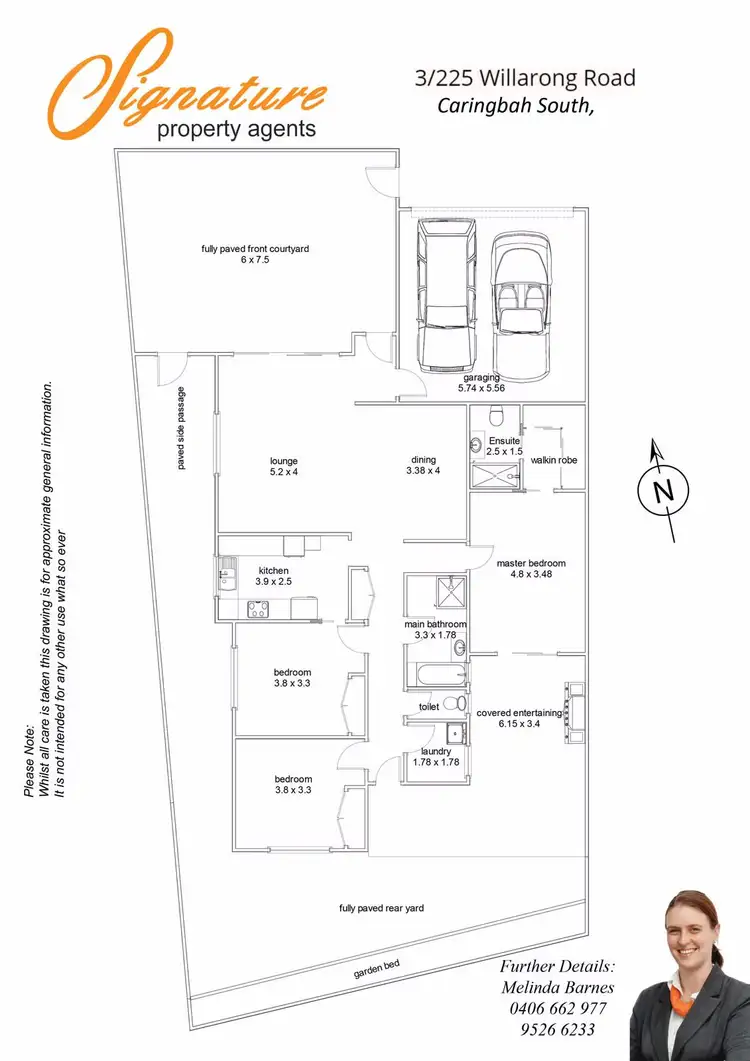 Floorplan of Homely villa listing, 3/225 Willarong Road, Caringbah South NSW 2229