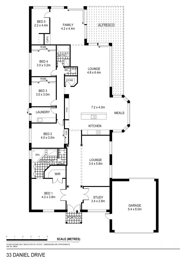 Floorplan of Homely house listing, 33 Daniel Drive, Golden Square VIC 3555