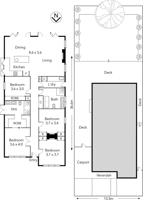 Floorplan of Homely house listing, 15 Rushall Street, Fairfield VIC 3078