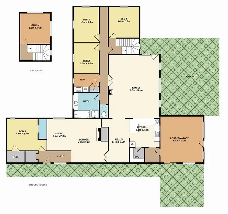 Floorplan of Homely house listing, 51 Marks Road, Kinglake West VIC 3757