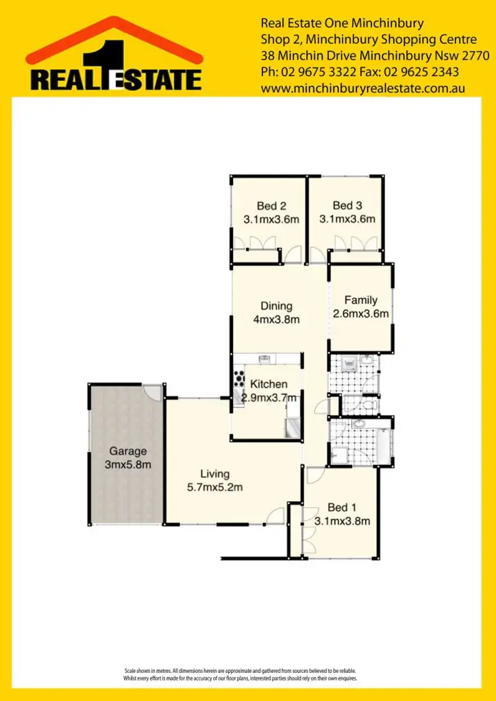 Floorplan of Homely house listing, 22 Sauterne Crescent, Minchinbury NSW 2770