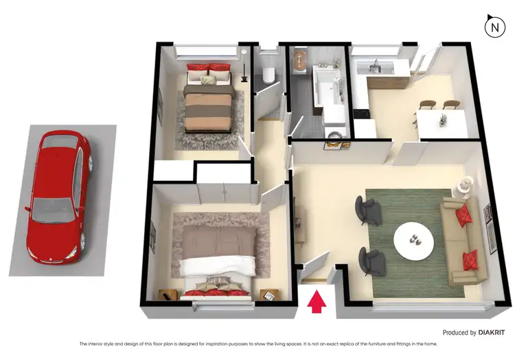 Floorplan of Homely unit listing, 2/53 Rayner Street, Altona VIC 3018