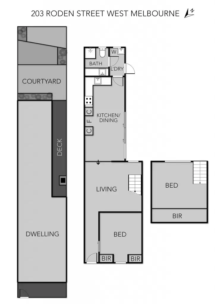 Floorplan of Homely house listing, 203 Roden Street, West Melbourne VIC 3003