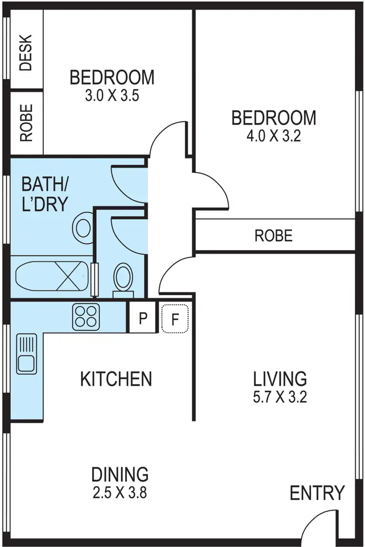 Floorplan of Homely apartment listing, 14/1150 Dandenong Road, Carnegie VIC 3163