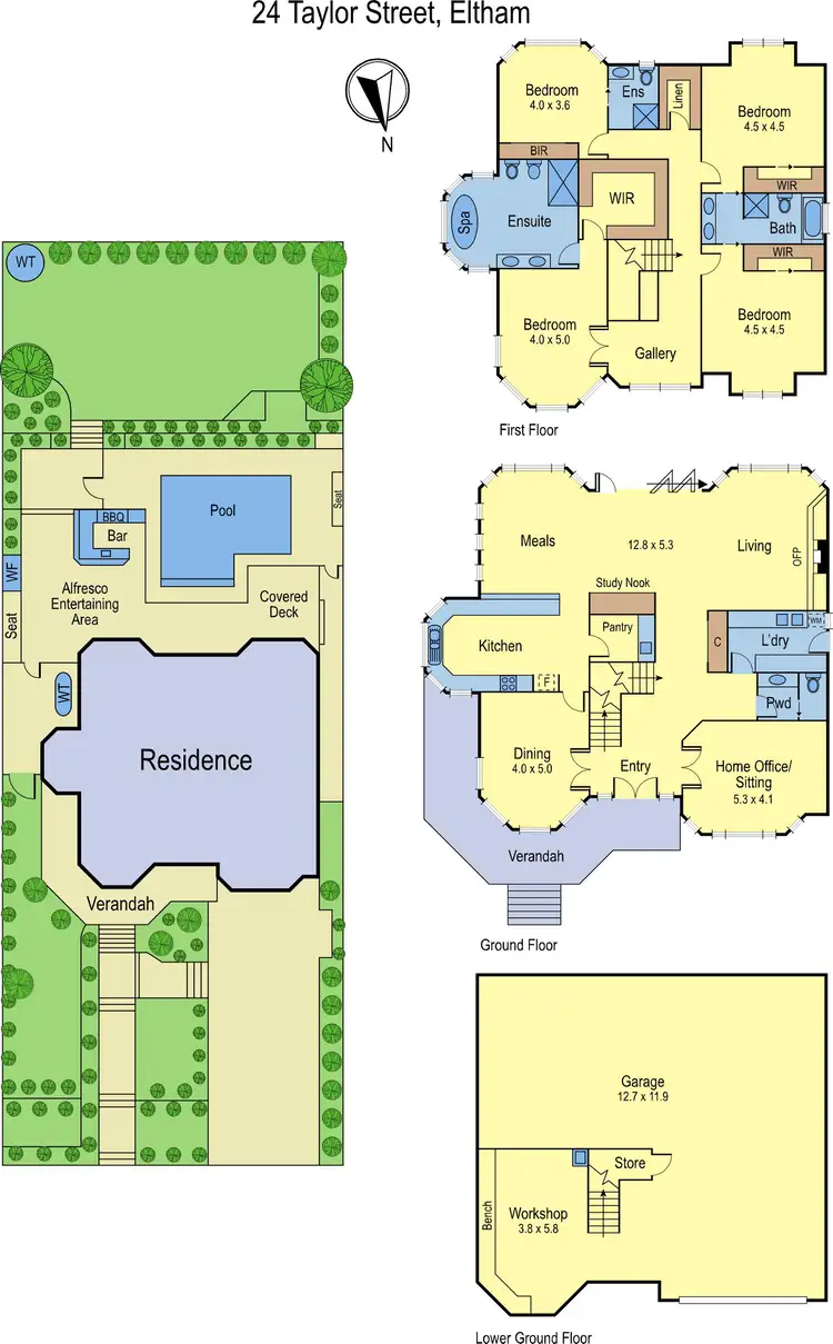 Floorplan of Homely house listing, 24 Taylor Street, Eltham VIC 3095