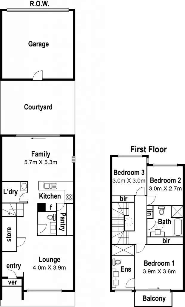Floorplan of Homely townhouse listing, 22c Redding Rise, Epping VIC 3076