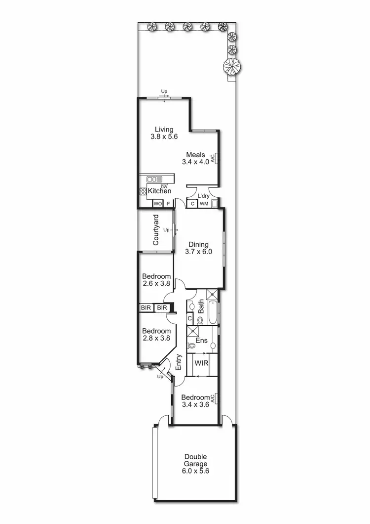 Floorplan of Homely unit listing, 2/57 Barrani Street, Bentleigh East VIC 3165