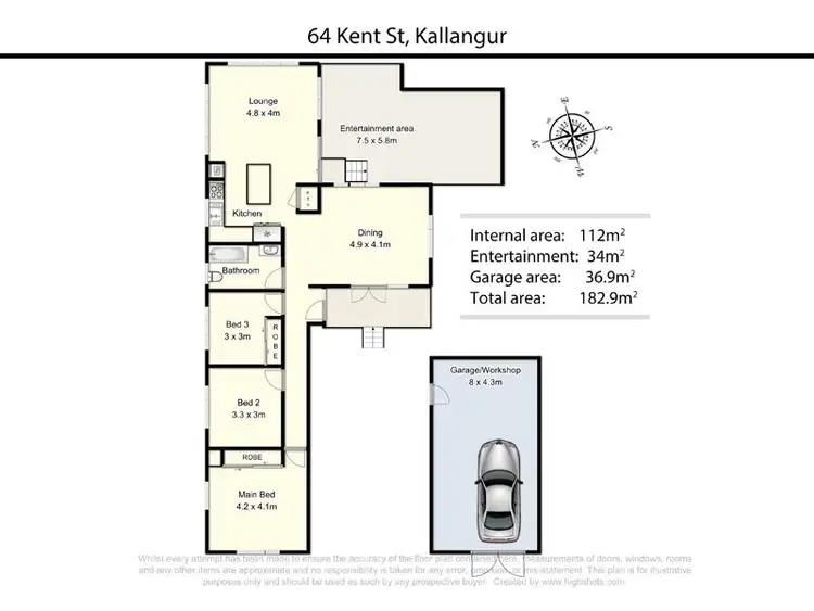 Floorplan of Homely house listing, 64 Kent Street, Kallangur QLD 4503