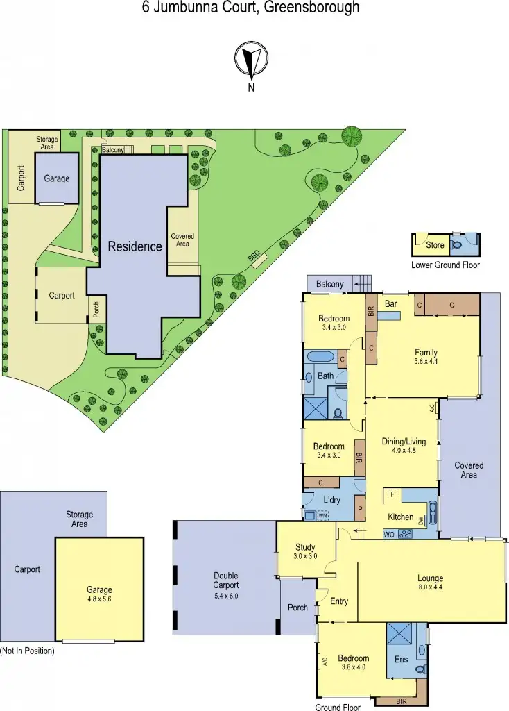 Floorplan of Homely house listing, 6 Jumbunna Court, Greensborough VIC 3088