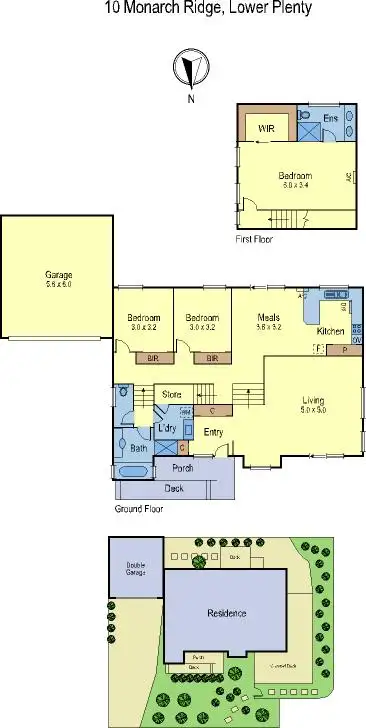 Floorplan of Homely house listing, 10 Monarch Ridge, Lower Plenty VIC 3093