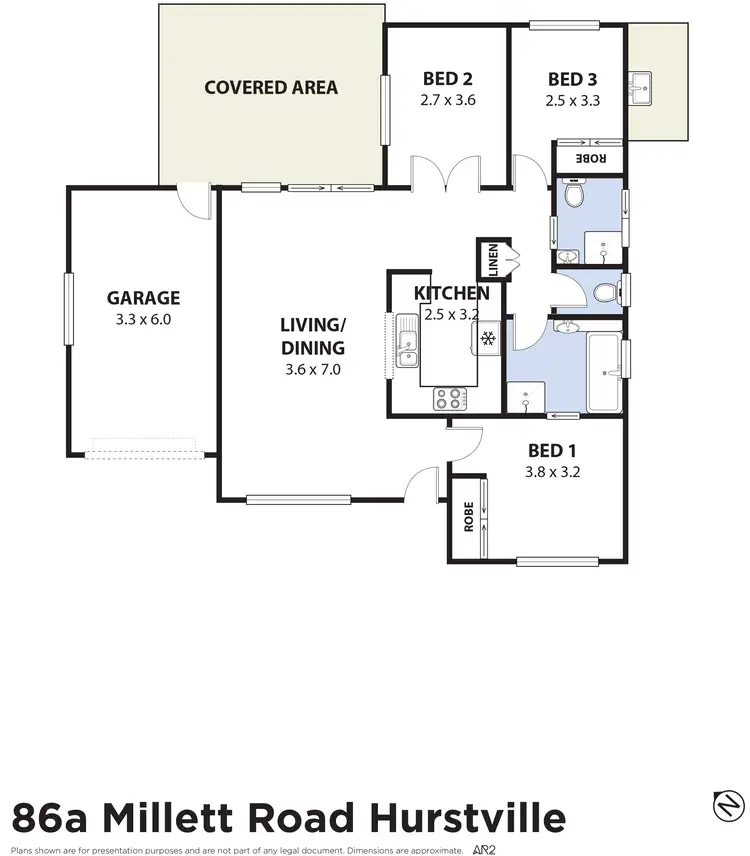 Floorplan of Homely house listing, 86A Millett Street, Hurstville NSW 2220