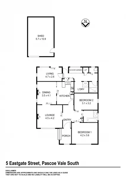 Floorplan of Homely house listing, 5 Eastgate Street, Pascoe Vale South VIC 3044