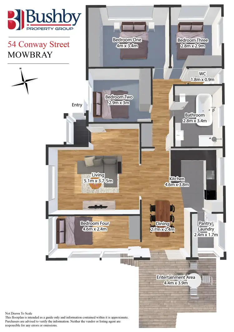 Floorplan of Homely house listing, 54 Conway Street, Mowbray TAS 7248