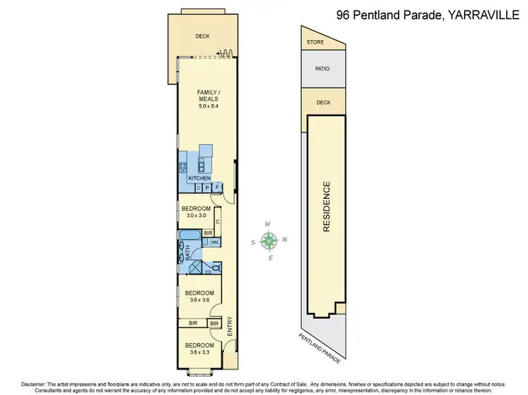 Floorplan of Homely house listing, 96 Pentland Parade, Yarraville VIC 3013