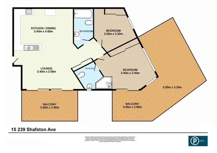 Floorplan of Homely unit listing, 15/239 Shafston Avenue, Kangaroo Point QLD 4169