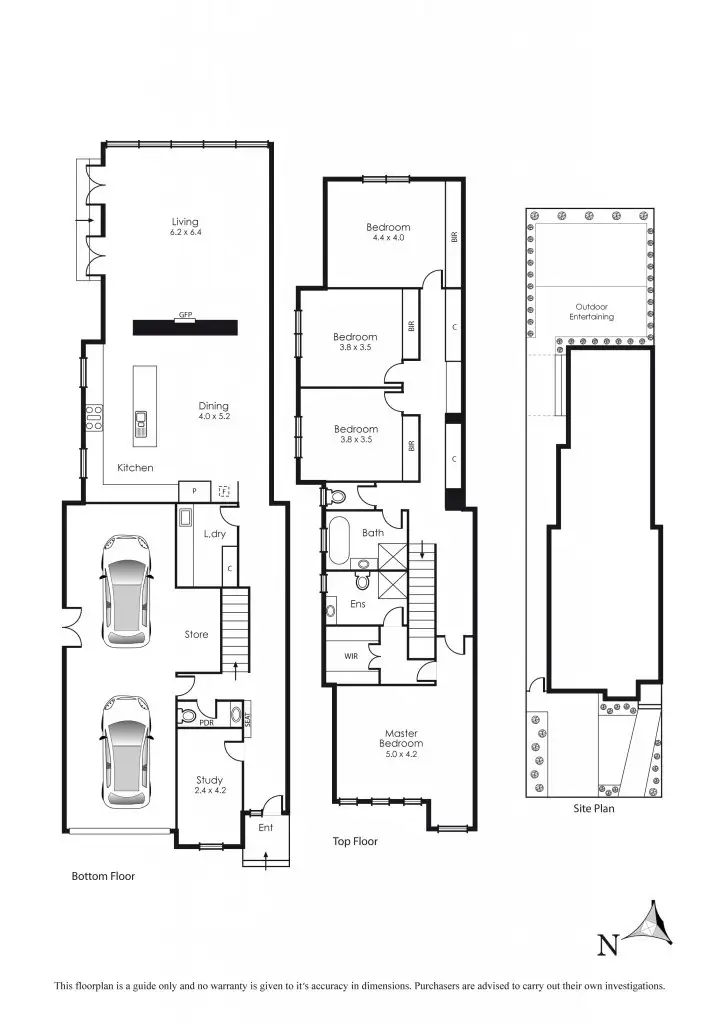 Floorplan of Homely townhouse listing, 4B Blackwood Avenue, Mentone VIC 3194