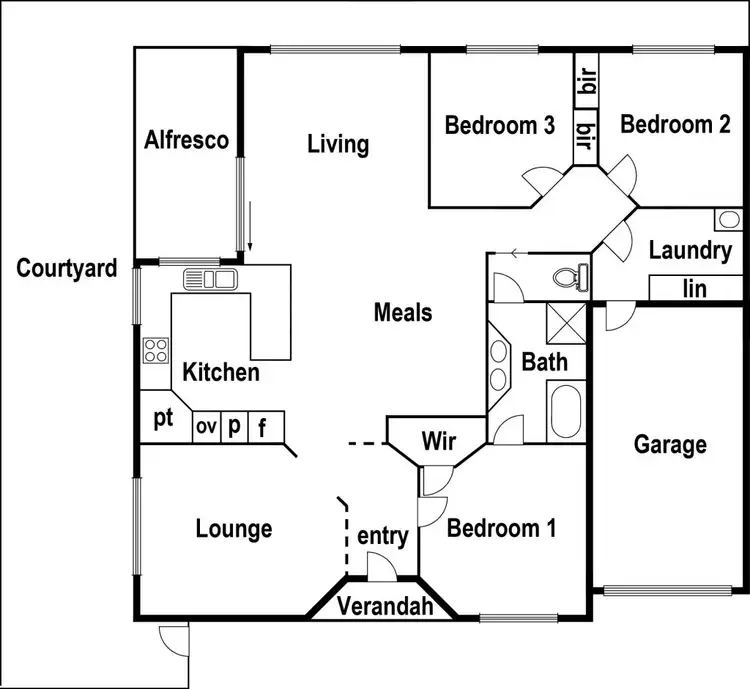 Floorplan of Homely house listing, 3/18G Purinuan Road, Reservoir VIC 3073