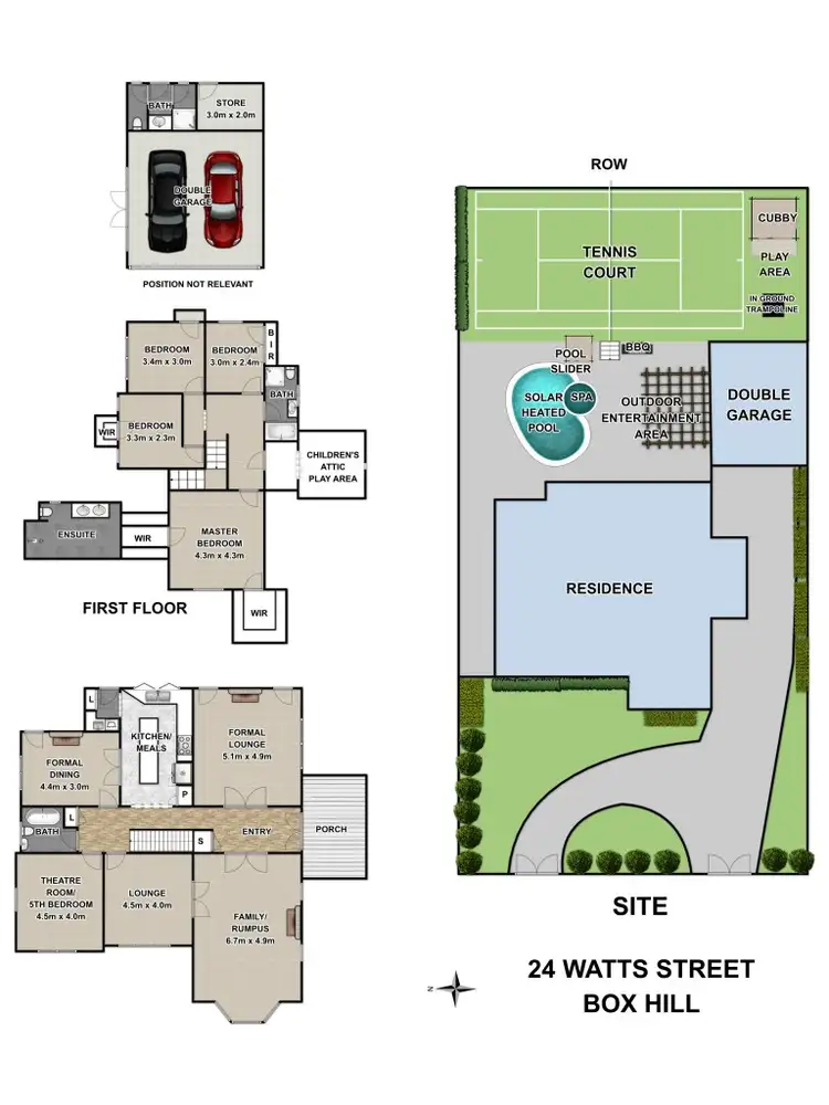 Floorplan of Homely house listing, 24 Watts Street, Box Hill VIC 3128