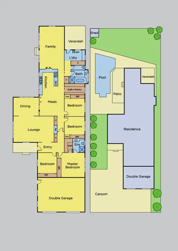 Floorplan of Homely house listing, 110 Elsie Grove, Edithvale VIC 3196