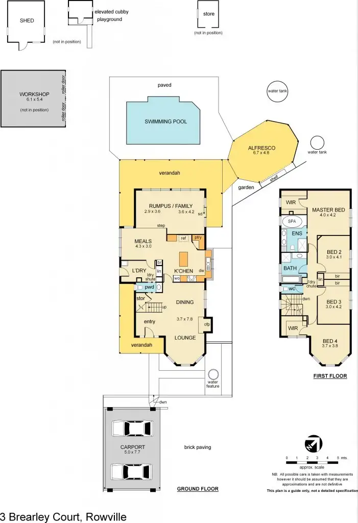 Floorplan of Homely house listing, 3 Brearley Court, Rowville VIC 3178