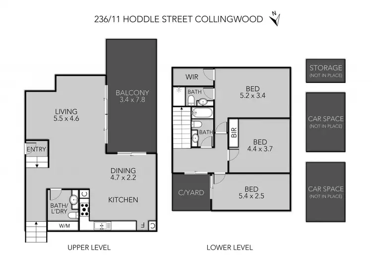 Floorplan of Homely apartment listing, 236/11 Hoddle Street, Collingwood VIC 3066