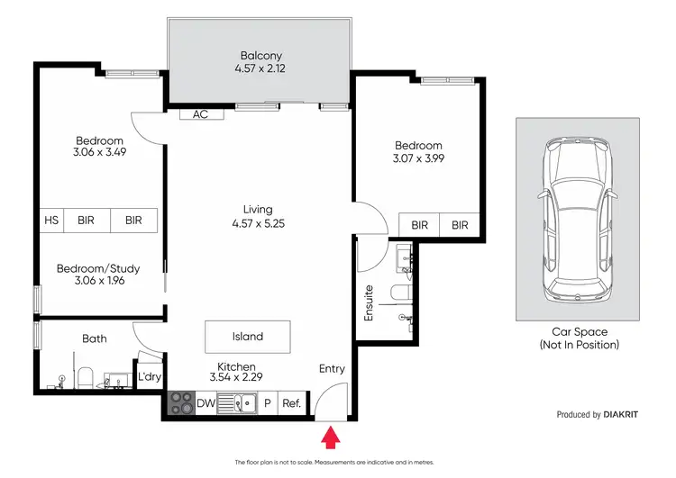 Floorplan of Homely apartment listing, E504/5 Greeves Street, St Kilda VIC 3182