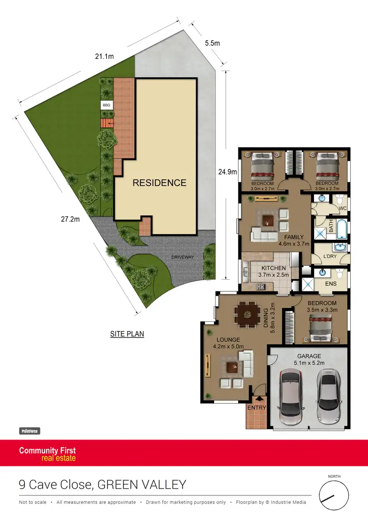 Floorplan of Homely house listing, 9 Cave Close, Green Valley NSW 2168