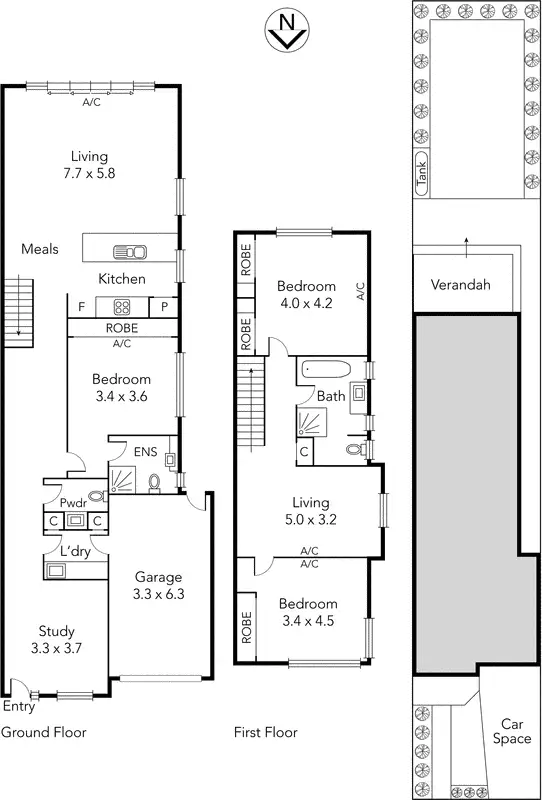 Floorplan of Homely house listing, 100 Jenkins Street, Northcote VIC 3070
