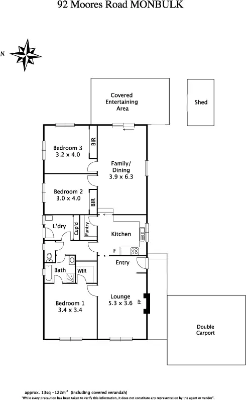 Floorplan of Homely house listing, 92 Moores Road, Monbulk VIC 3793